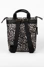 Cream Etre Cream Leopard Top Handle Foldable Backpack, Image 2 of 4