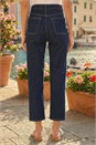 Indigo Cotton Ankle Grazer Stretch Jean, Image 3 of 4