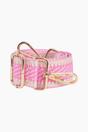 Pink Stripe Trim Woven Bag Strap, Image 2 of 4