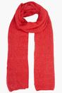 Red Plain Wool Blend Winter Scarf, Image 1 of 2