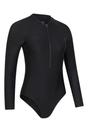 Black Surfer Long Sleeved One Piece Swimsuit, Image 4 of 4