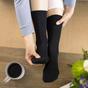 Black 6 Pack Ladies Non Elastic Bamboo Diabetic Socks, Image 3 of 5