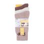 Cream 3 Pack Cotton Rich Ribbed Boot Socks, Image 3 of 3