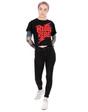 Black David Bowie For Cropped Short Sleeved T-Shirt, Image 3 of 6