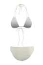 White WOVCOR White Triangle Bikini Set with Multi Strap Detail, Image 3 of 4