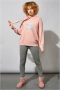 Pink Star Embellished Knitted Hoodie, Image 2 of 4