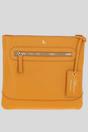 Ochre 'Bliss' Leather Cross Body Bag with Adjustable Strap, Image 1 of 4