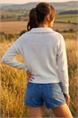 Ivory  Collar Zip Neck Knit Jumper, Image 3 of 4
