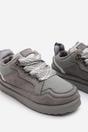 Light Grey 'Darcy' Lace-Up Trainers with Chunky Sole, Image 5 of 7