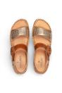 Brown Womens leather Summer Sandals-W8K-0555C1, Image 8 of 8