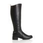 Black AJVANI Black Calf Riding Boots, Image 2 of 6