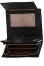 Black Ashwood Leather Black 'G-Purse' Vintage Wash Real Leather Wallet Purse, Image 2 of 3