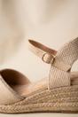 Beige Constance Faux Suede Closed Toe Espadrille, Image 3 of 5