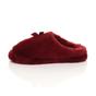 Burgundy AJVANI Burgundy Fluffy Mule Slippers, Image 3 of 6