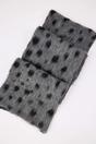 Grey Leopard Print Brushed Knit Soft Winter Scarf, Image 3 of 4