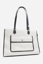Black Henley Canvas Shoulder Tote Bag, Image 3 of 6