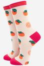 Orange Orange Fruit Bamboo Socks - Orange, Image 2 of 4