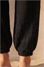 Black Textured Balloon Trouser, Image 4 of 4