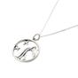 Silver Aquarius Zodiac Horoscope Charm Silver Necklace, Image 1 of 1
