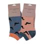 Light Blue 2 Pairs Breathable Bamboo Trainer Socks, Image 3 of 3