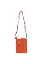 Orange Real Leather Crossbody Bag, Image 4 of 4