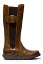 Camel Womens Leather Knee-High Boots-SOIF360, Image 1 of 5