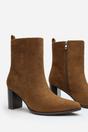 Khaki 'Artic' Block Heel Ankle Boot, Image 3 of 6