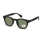 Black Round Shiny Black G-15 Green Polarized MP191, Image 2 of 3