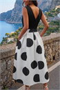 Black Polka Dot Premium Stretch Dress, Image 3 of 4