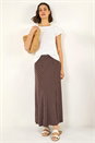 Chocolate Polka Dot Midi Skirt, Image 3 of 6