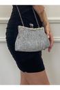 Silver Silver Crystal Clutch Bag, Image 5 of 5