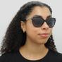 Black Cat Eye Black With Gold Detailing Grey Gradient BE4216 Sunglasses, Image 7 of 7