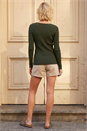 Forest  Faux Pearl Ribbed Knit Jumper, Image 3 of 4