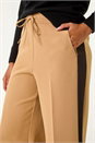Tan Side Stripe Wide Leg Trouser, Image 6 of 7