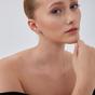 Silver Sterling Silver High Quality Round Pink Opal Earring, Image 4 of 5