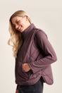 Mauve Juni Relaxed Fit Shower Resistant Gilet, Image 3 of 6