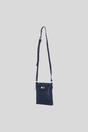 Navy Real Leather Crossbody Bag with Adjustable Strap, Image 3 of 5