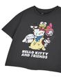 Charcoal Hello Kitty Cropped Short Sleeved T-Shirt, Image 5 of 6