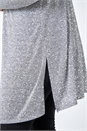 Silver Curve Knitted Glitter Stretch Cardigan , Image 5 of 5