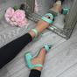 Mint AJVANI Mint Mid Block Heel Ankle Strap Sandals, Image 5 of 6