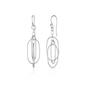 Silver Nested Loop 3D Drop Earring in Sterling Silver, Image 1 of 5