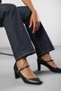 Black 'Oceana' Suede Mary Jane Court Shoe, Image 1 of 5
