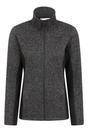 Black Idris Panelled Fleece Jacket, Image 1 of 5