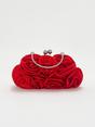 Red Rose Satin Clutch Bag, Image 1 of 1
