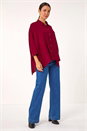 Maroon Relaxed Smart Stretch Shirt, Image 6 of 6