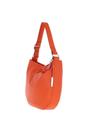 Orange 'Shanta' Long Handle Large Real Leather Tote Bag, Image 2 of 4