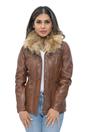 Tan Womens Leather Parker Jacket - Arvada, Image 1 of 5