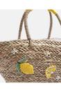 Beige Pia Rossini Beige Citrus - Straw Beach Basket, Image 4 of 4