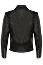 Black Womens Leather Biker Jacket - Mansfield, Image 3 of 4
