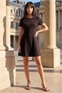Chocolate Petite Ponte Dress, Image 2 of 4